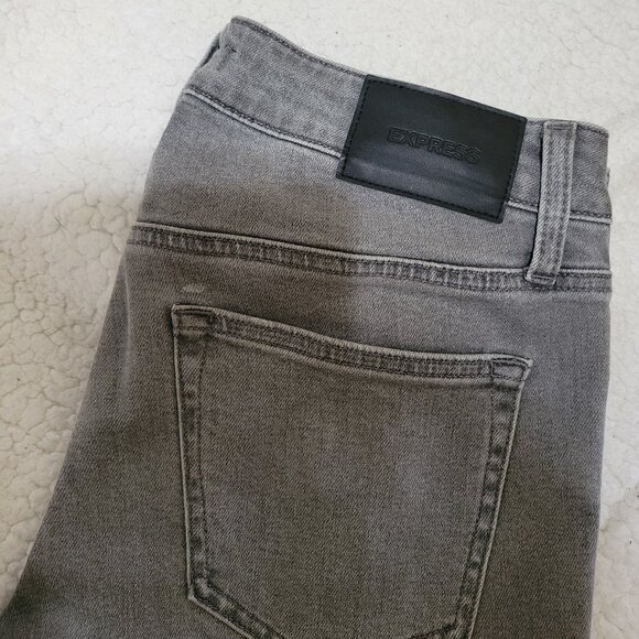 EXPRESS Men's Slim Straight Grey Jeans 29 x 30 - Picture 2 of 5